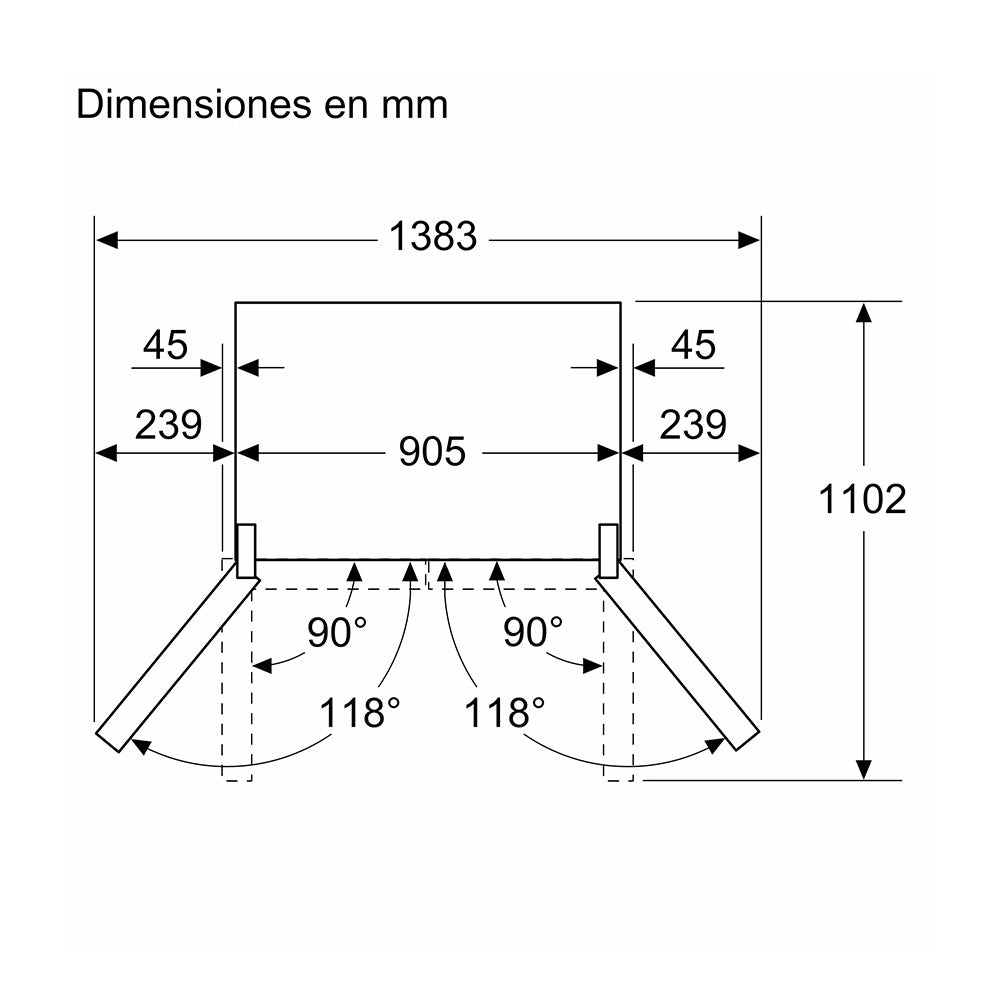Heladera Bosch Multipuerta Serie 4 Bosch